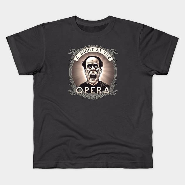 A Night at the Opera v3 Kids T-Shirt by ranxerox79